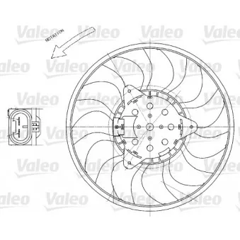 Ventilateur, refroidissement du moteur VALEO 696029 pour OPEL VECTRA 3.0 CDTI - 177cv