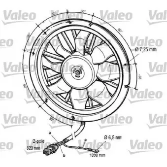 Ventilateur, refroidissement du moteur VALEO [696061]