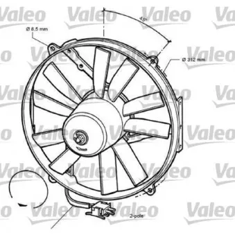 VALEO 696068 - Ventilateur, refroidissement du moteur