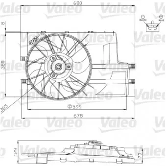 VALEO 696129 - Ventilateur, refroidissement du moteur