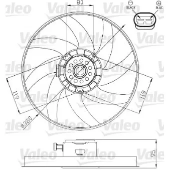 VALEO 696285 - Ventilateur, refroidissement du moteur