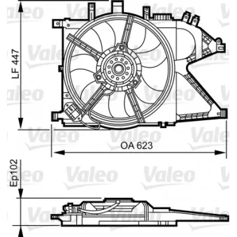 VALEO 696383 - Ventilateur, refroidissement du moteur