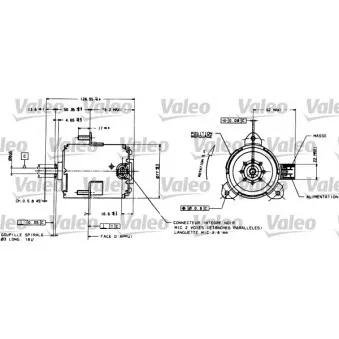 Moteur électrique, ventilateur pour radiateurs VALEO 698085 pour RENAULT LAGUNA 2.0 - 114cv