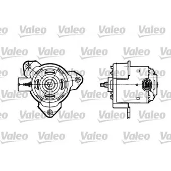 Moteur électrique, ventilateur pour radiateurs VALEO 698302 pour RENAULT SCENIC 1.9 DCI - 125cv