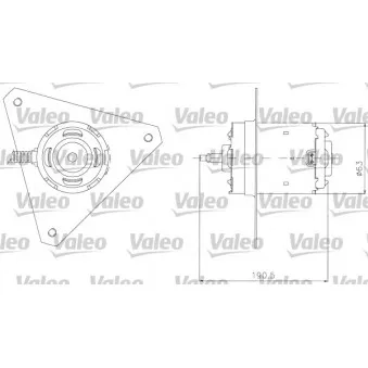 Moteur électrique, ventilateur pour radiateurs VALEO 698306
