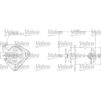 Moteur électrique, ventilateur pour radiateurs VALEO [698316]