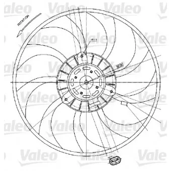 Ventilateur, refroidissement du moteur VALEO OEM 4415579