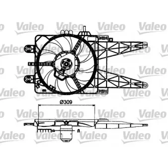 Ventilateur, refroidissement du moteur VALEO OEM 46785738