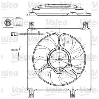 Ventilateur, refroidissement du moteur VALEO 698552