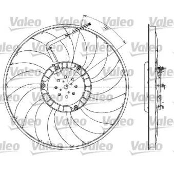 Ventilateur, refroidissement du moteur VALEO 698610 pour VOLKSWAGEN PASSAT 2.0 - 130cv