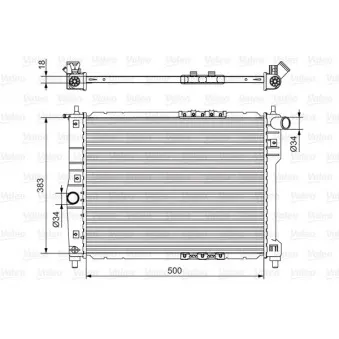 Radiateur, refroidissement du moteur VALEO OEM P96351263