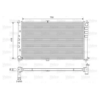 Radiateur, refroidissement du moteur VALEO 701602