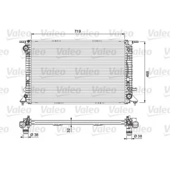 Radiateur, refroidissement du moteur VALEO 701715 pour AUDI A4 3.0 TDI quattro - 272cv