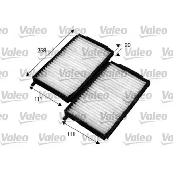 Filtre, air de l'habitacle VALEO OEM DC2161J6X