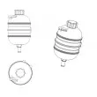 NRF 454083 - Vase d'expansion, liquide de refroidissement