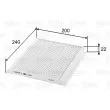 Filtre, air de l'habitacle VALEO [715816]