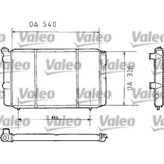 Radiateur, refroidissement du moteur VALEO 730002