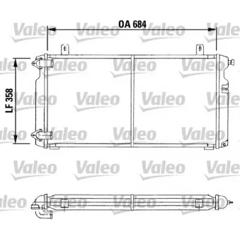Radiateur, refroidissement du moteur VALEO 730014
