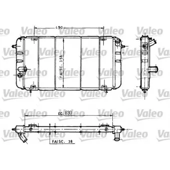 Radiateur, refroidissement du moteur VALEO 730032