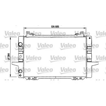 Radiateur, refroidissement du moteur VALEO 730114