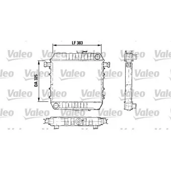 Radiateur, refroidissement du moteur VALEO [730150]