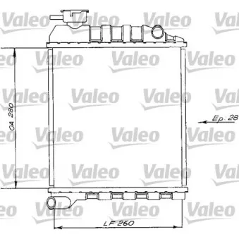 VALEO 730172 - Radiateur, refroidissement du moteur