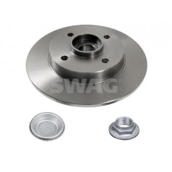 Jeu de 2 disques de frein arrière SWAG 62 93 2782 pour PEUGEOT 207 1.4 - 73cv