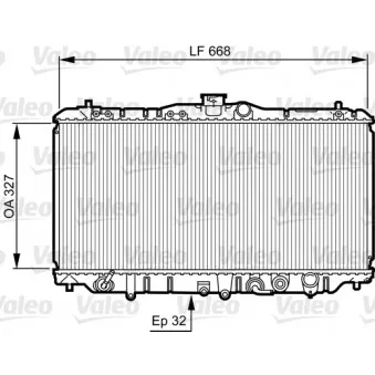 Radiateur, refroidissement du moteur AVA QUALITY COOLING HD2055