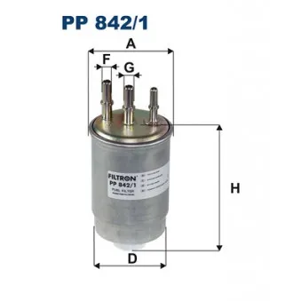 Filtre à carburant FILTRON PP 842/1