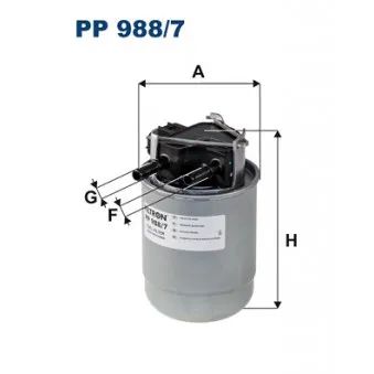 Filtre à carburant FILTRON PP 988/7
