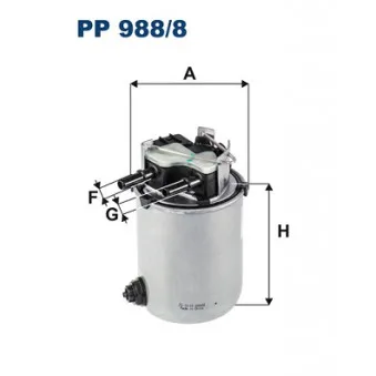Filtre à carburant FILTRON PP 988/8