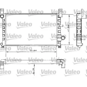 Radiateur, refroidissement du moteur VALEO 730484 pour FORD FIESTA 1.6 XR2i - 110cv