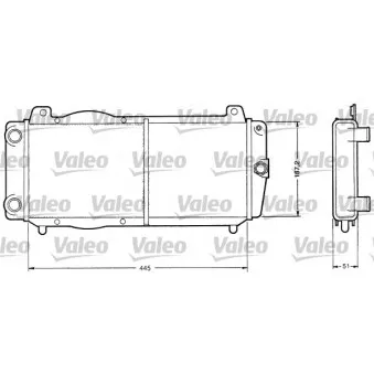 Radiateur, refroidissement du moteur VALEO [730527]