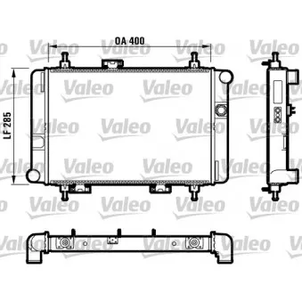 VALEO 730592 - Radiateur, refroidissement du moteur