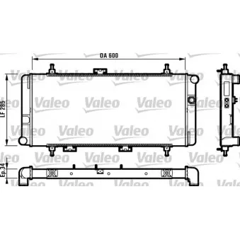 VALEO 730595 - Radiateur, refroidissement du moteur