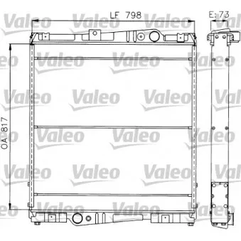 Radiateur, refroidissement du moteur VALEO 730601 pour VOLVO F10 F 10/260 - 261cv