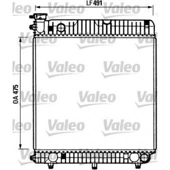 Radiateur, refroidissement du moteur VALEO OEM A6015007003