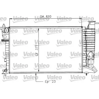 Radiateur, refroidissement du moteur VALEO OEM 1301TJ