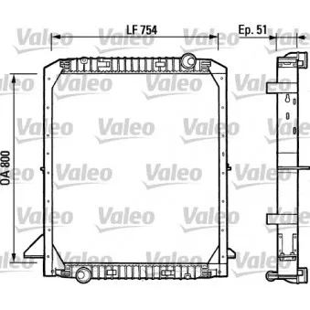 Radiateur, refroidissement du moteur VALEO 730964 pour IVECO EUROTECH MP 180 E 34 - 345cv