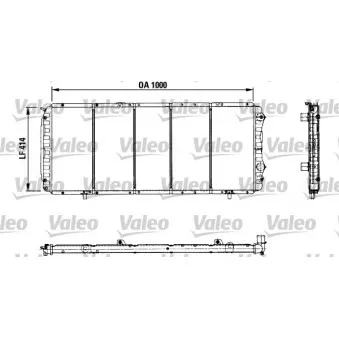 Radiateur, refroidissement du moteur VALEO OEM 1301KR
