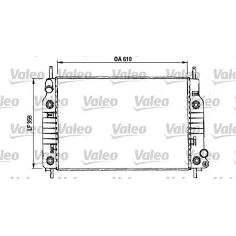 Radiateur, refroidissement du moteur VALEO 731017 pour FORD MONDEO 2.0 i 16V 4x4 - 132cv