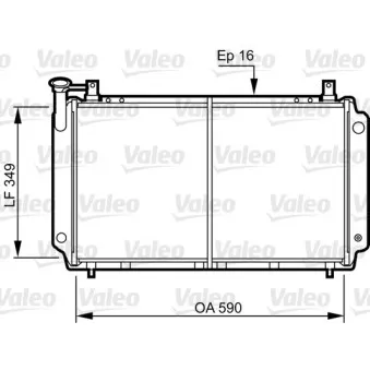 Radiateur, refroidissement du moteur VALEO 731083