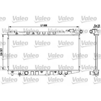 Radiateur, refroidissement du moteur VALEO 731106