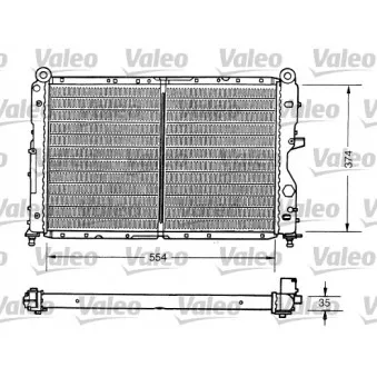 Radiateur, refroidissement du moteur AVA QUALITY COOLING ALA2076
