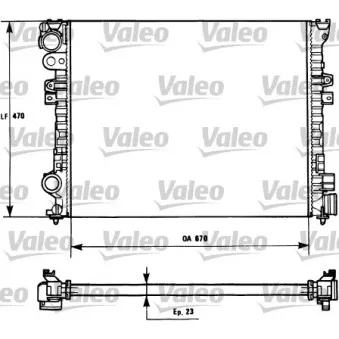 Radiateur, refroidissement du moteur VALEO OEM 1301LV