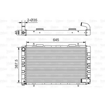 Radiateur, refroidissement du moteur VALEO OEM esr76