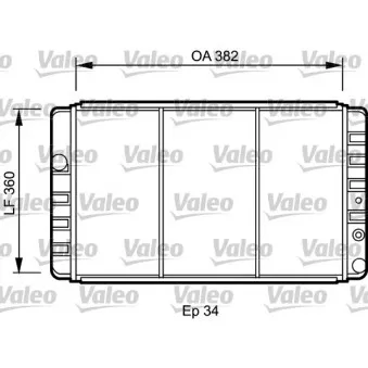 Radiateur, refroidissement du moteur VALEO [731248]