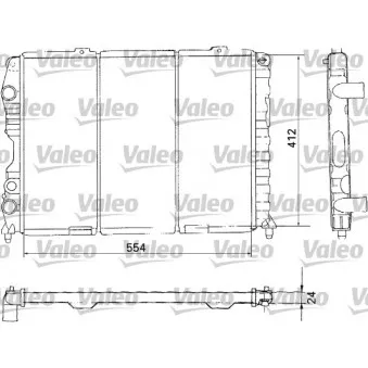 Radiateur, refroidissement du moteur VALEO OEM 60661889