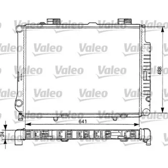 Radiateur, refroidissement du moteur VALEO 731291 pour MERCEDES-BENZ CLASSE E E 320 - 220cv