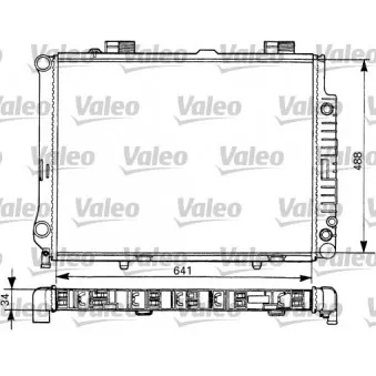 Radiateur, refroidissement du moteur VALEO 731292 pour MERCEDES-BENZ CLASSE E E 280 - 193cv